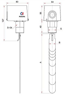 Реле потока РП-1-R1/2" (РОСМА) (41071)