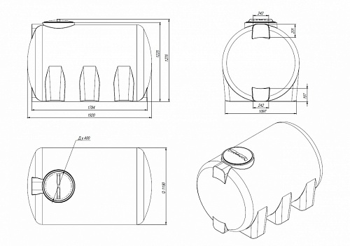 Емкость H 2000л