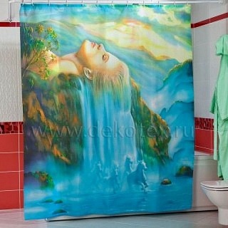 Штора д/ванной комнаты 180*180 "БУТИК" полиэстер (РН93)