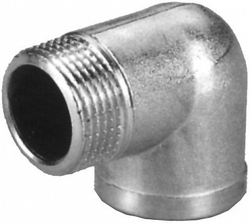 Уголок 1/2"-3/4" ш/г с ограничителем ник. GF (60/10) 