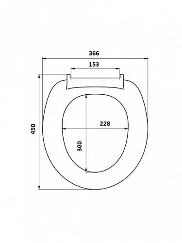 Сиденье д/унитаза FOR-LID09 пластик. КОМПАС