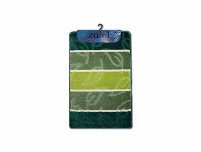 Коврик для ванной "Zalel Silver" 60х100см (ворс 1,5см) зеленый