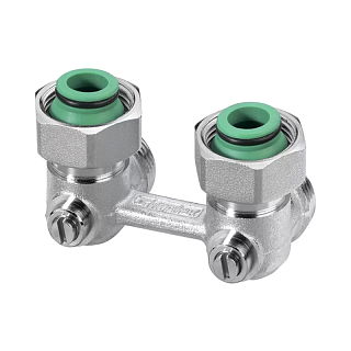 Узел нижнего подключения Standard Line E2/50 угловой, 3/4x3/4" с конус.вст. 3/4" (F10017) Simplex