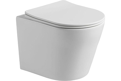 Унитаз подвесной безободковый Vincea "Piatti" белый .сиденье slim м/л  VT1-11S ВЫГОДА!!