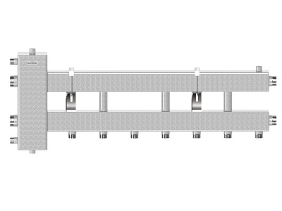 Балансир. коллектор BM-150-4D Pmax=150 кВт (3 вниз/вверх, 1 в сторону) ст. 09Г2С