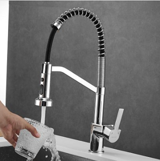 Смеситель д/кухни SHEVANIK гибкий излив хром  S963