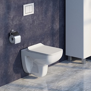 Унитаз подвесной IDDIS "VIBE" безободковый VIBRDSEi25 сид. м/лилифт б/с (7583) АКЦИЯ!!